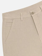 Men's Buttoned Welt Pocket Tapered Stretch Cotton Chino Pants ElevenOasis