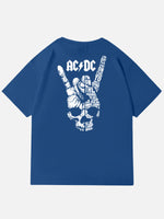 AC/DC Highway to Hell Rock Hand Vintage Band Cotton T-Shirt Eleven Oasis