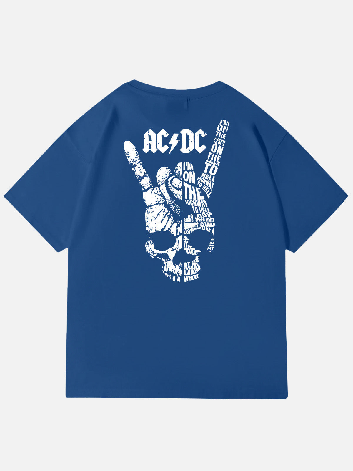 AC/DC Highway to Hell Rock Hand Vintage Band Cotton T-Shirt Eleven Oasis