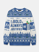 Ugly Christmas Sweater Spreadsheet Excel Spreadsheet Sweatshirt Eleven Oasis