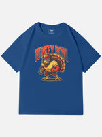 Turkey Bowl Thanksgiving Cotton T-Shirt Eleven Oasis