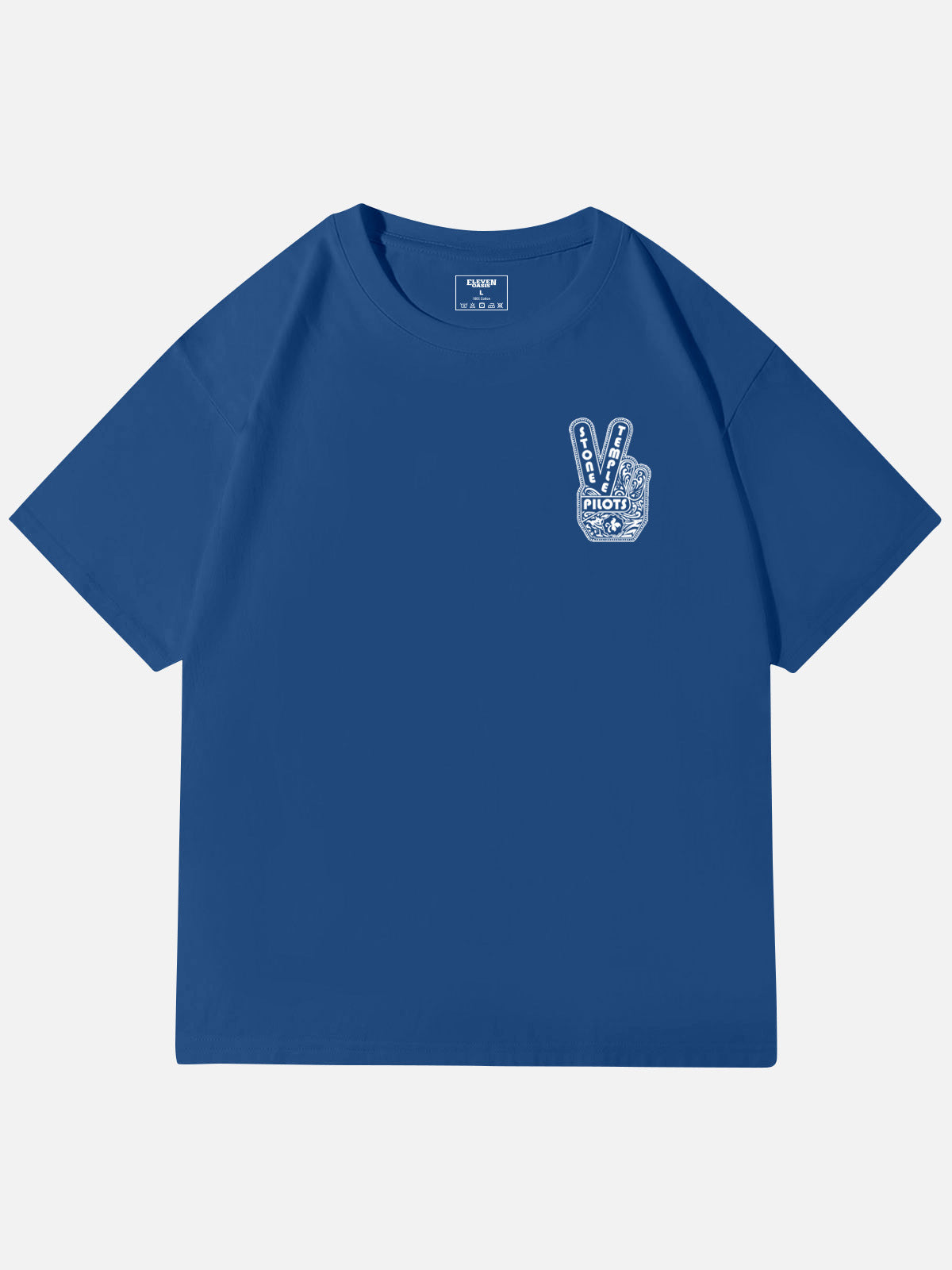 Stone Temple Pilots Peace Sign Graphic Cotton T-Shirt Eleven Oasis