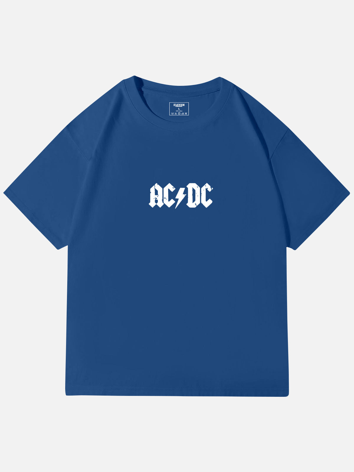 AC/DC Highway to Hell Rock Hand Vintage Band Cotton T-Shirt Eleven Oasis
