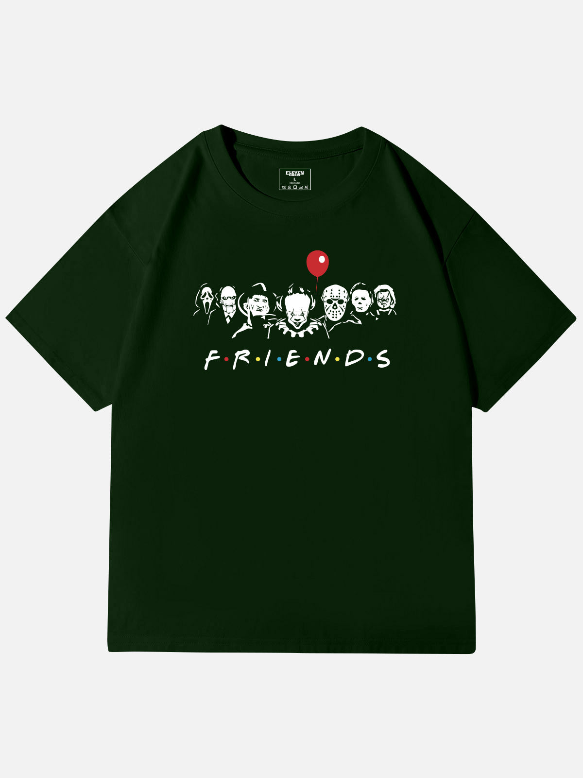 Horror Friends Mashup Ghost Cotton T-Shirt Eleven Oasis