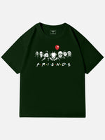 Horror Friends Mashup Ghost Cotton T-Shirt Eleven Oasis