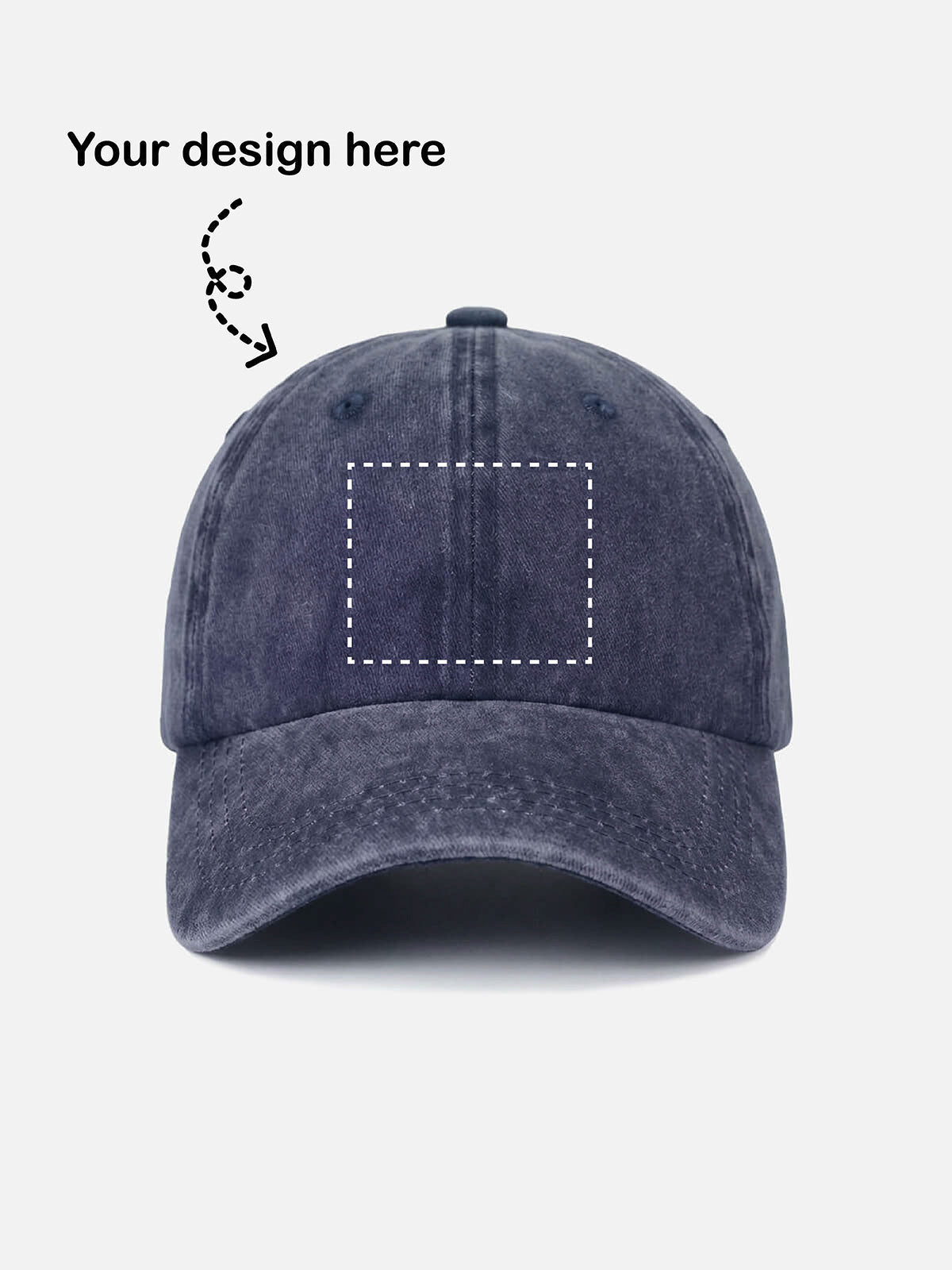 Customizable Washed Cotton Bowling Strike Baseball Cap ElevenOasis