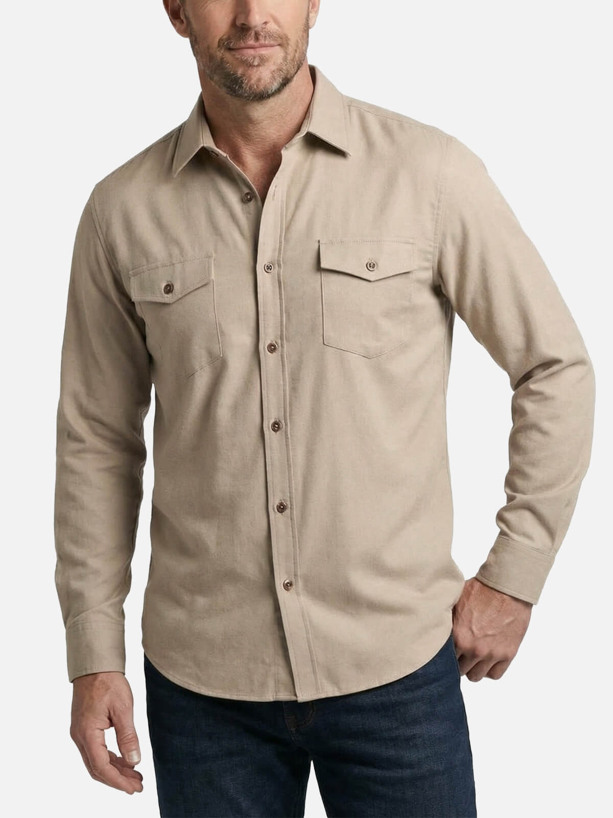 Men's Classic Utility Long Sleeve Shirt Eleven Oasis