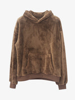 Men's Plush Sherpa Fleece Hoodie Eleven Oasis