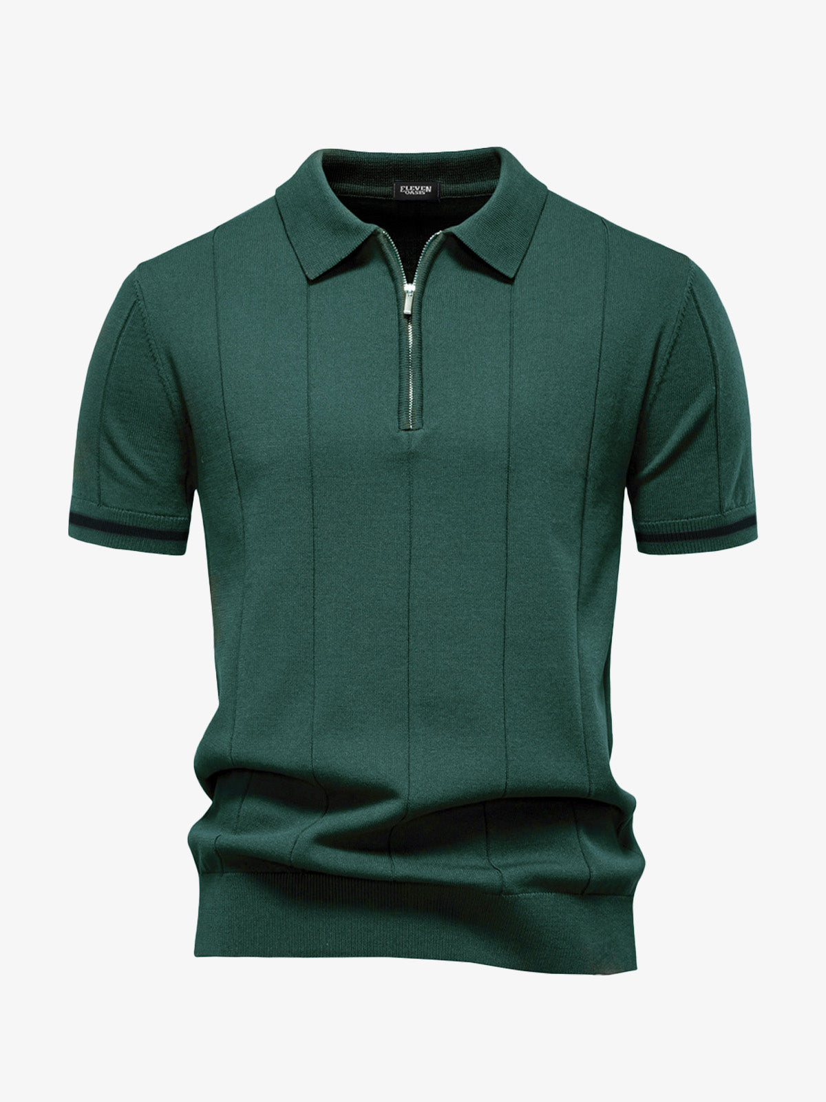 Men's Refined Slim Polo Knit Short Sleeve Shirt Eleven Oasis