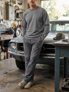 Men's Vintage Washed Cotton Sweatpants Eleven Oasis