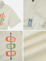 Men's Mid-Century Modern Atomic Bowling Short Sleeve Shirt ElevenOasis