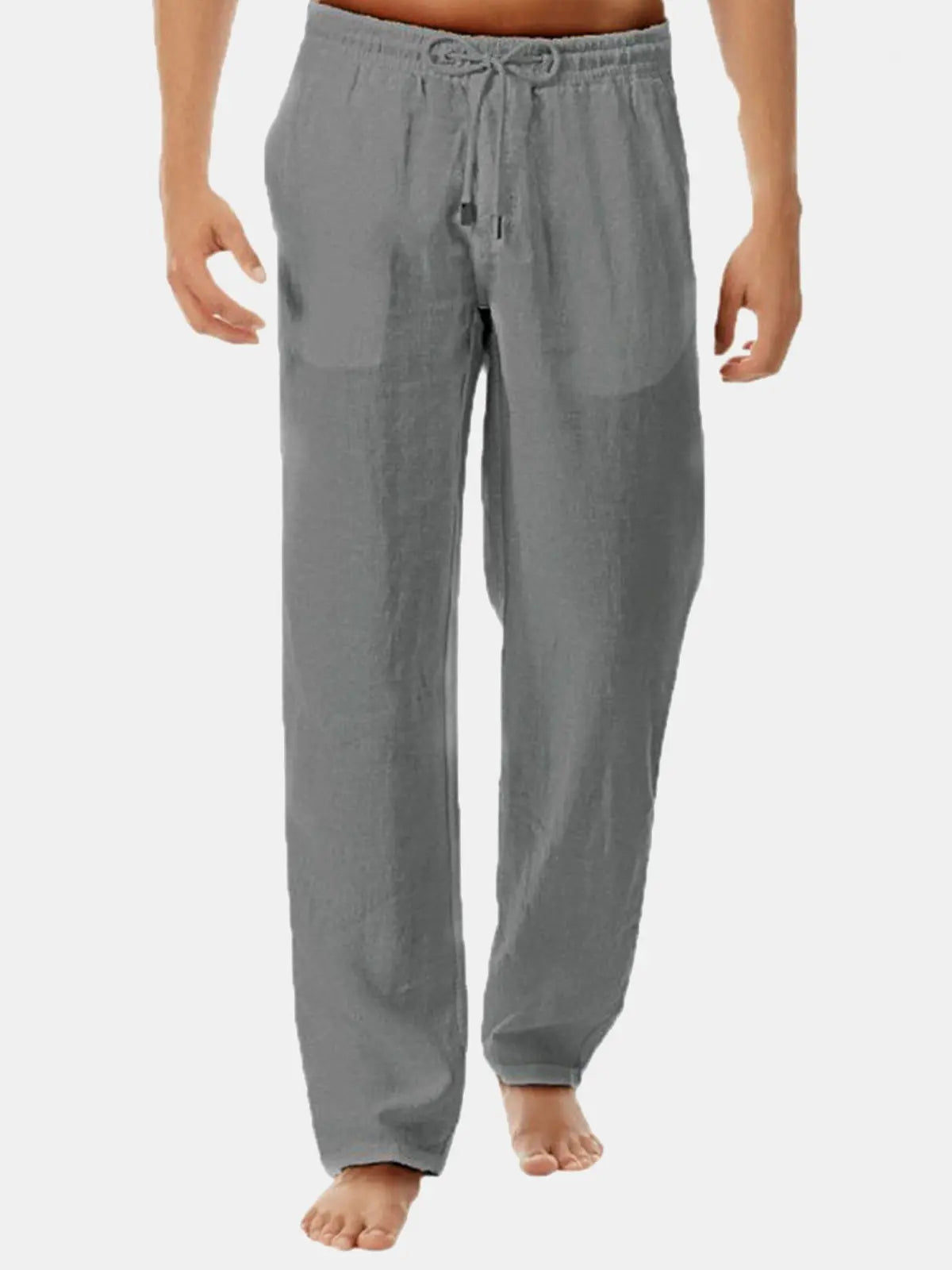 Men's Solid Color Casual Long Pants ElevenOasis