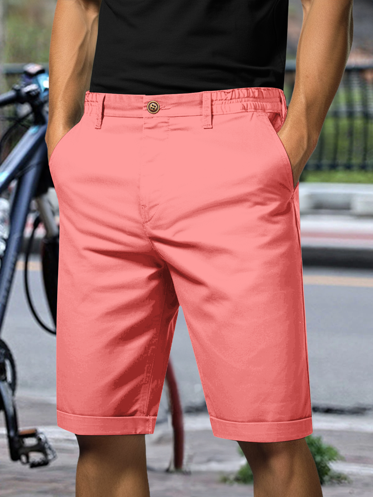 Men's Cotton Casual Daywear Cargo Shorts Pants Eleven Oasis