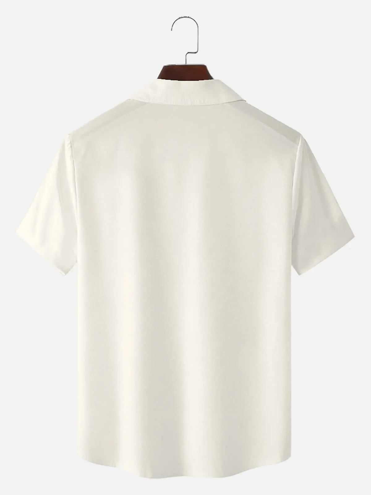 Men's Japanese White Tiger & Sakura Short Sleeve Shirt 