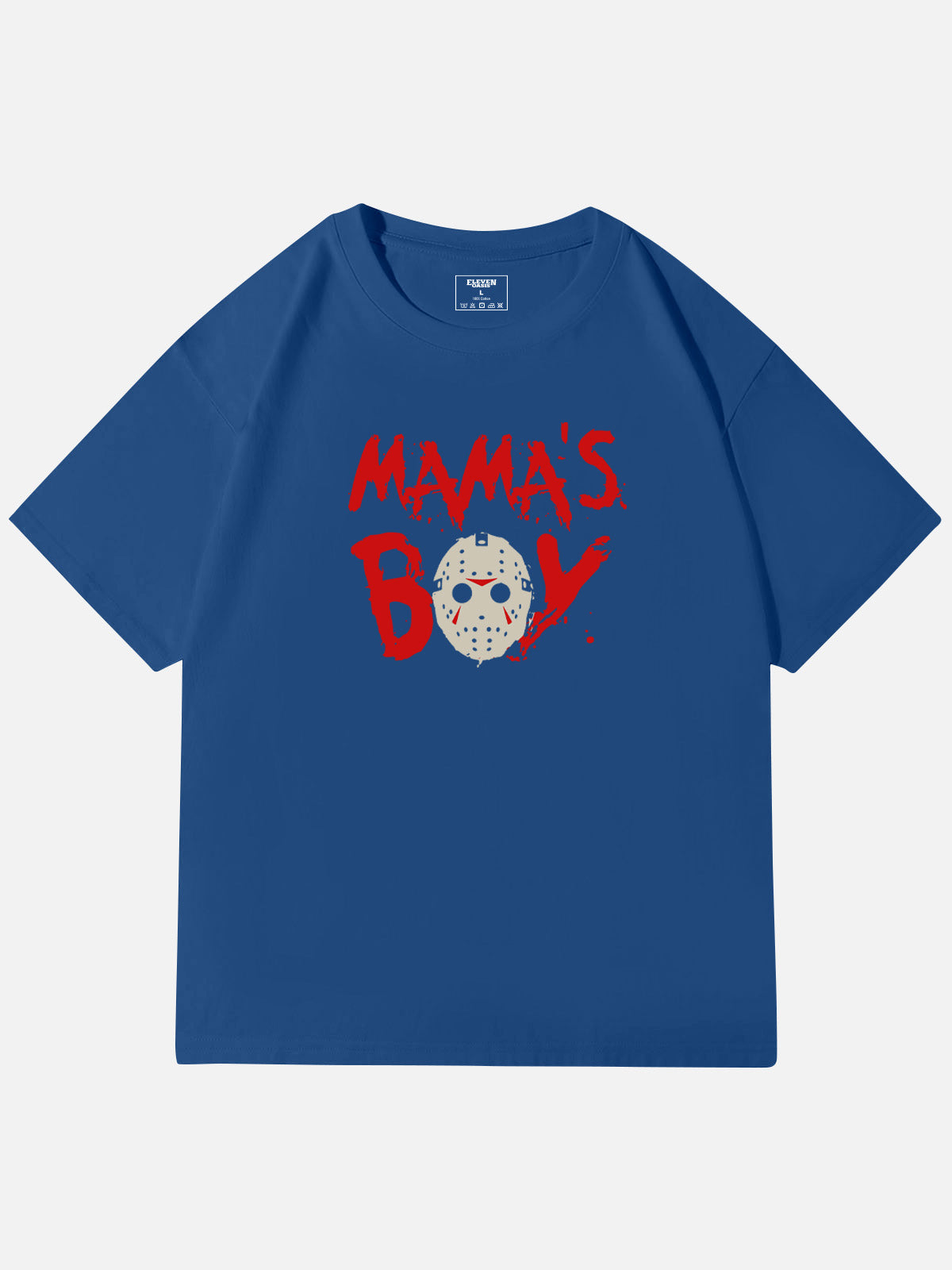 Mama's Boy Horror Graphic Cotton T-Shirt Eleven Oasis