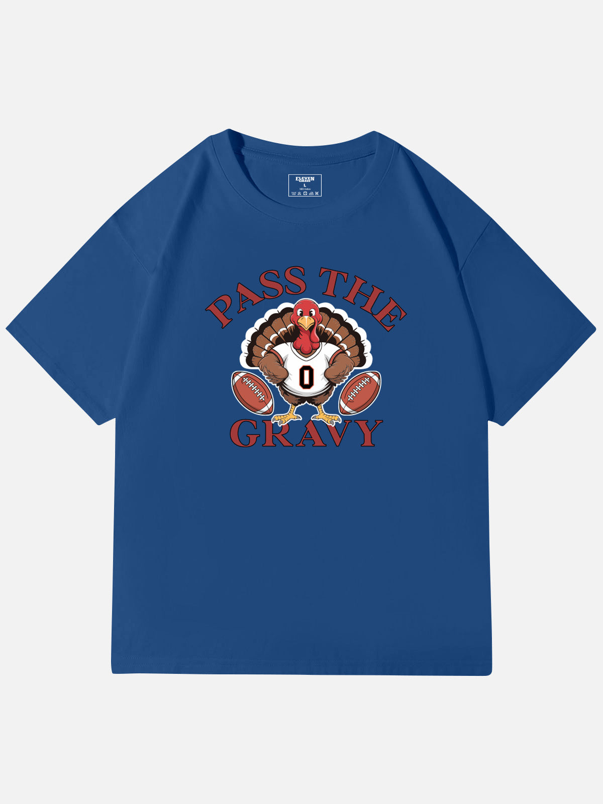 Pass the Gravy Thanksgiving Cotton T-Shirt Eleven Oasis