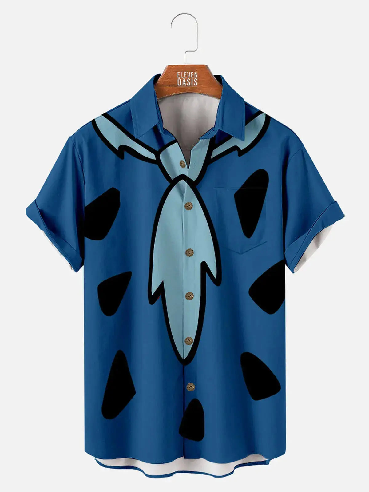 Men's Nostalgic Movie Fun Print Short-sleeved ShirtMens short sleeve shirts Big and tall Mens shirts Short sleeve shirts for men Mens 4xl shirts Casual short sleeve shirts
