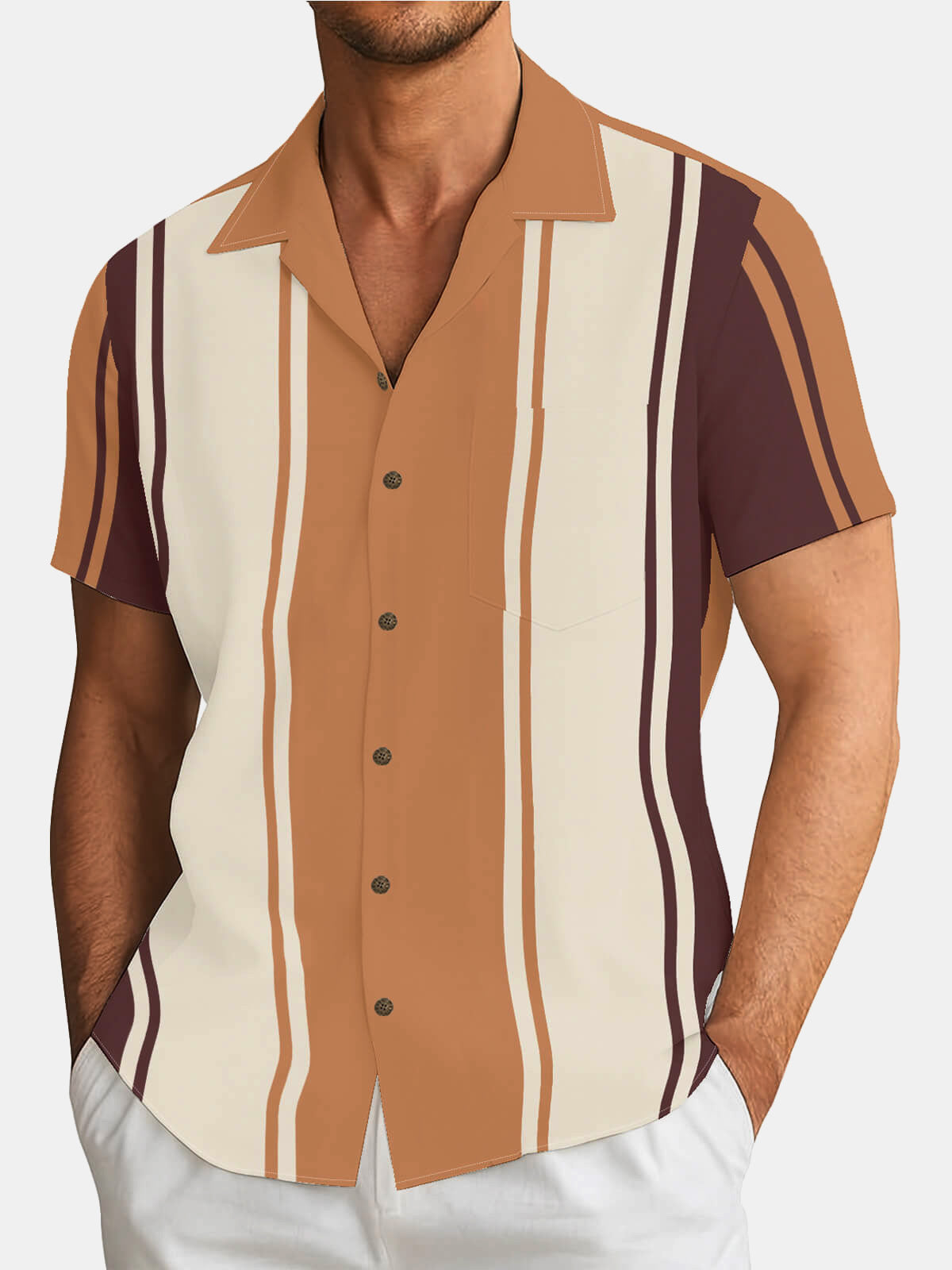 Men's Timeless Bowling Short Sleeve Shirt Eleven Oasis
