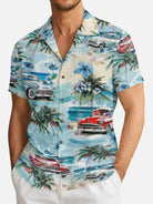 Tall Men's Vintage Island Hot Rod Short Sleeve Shirt Eleven Oasis