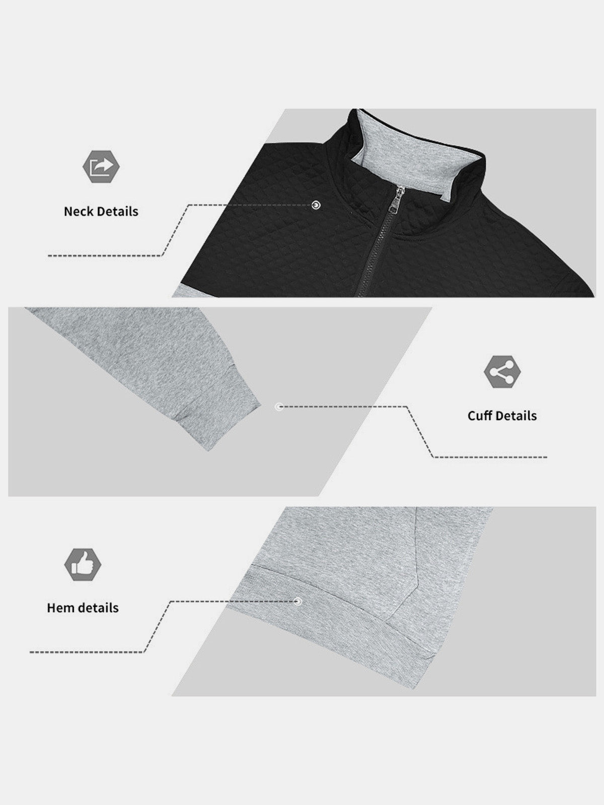 Men's Colorblock Quarter-Zip Tracksuit Set Eleven Oasis