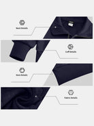 Men's Cable Knit Quarter-Zip Tracksuit Set Eleven Oasis