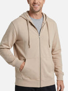 Men's Classic Cotton Zip-Up Hoodie Eleven Oasis