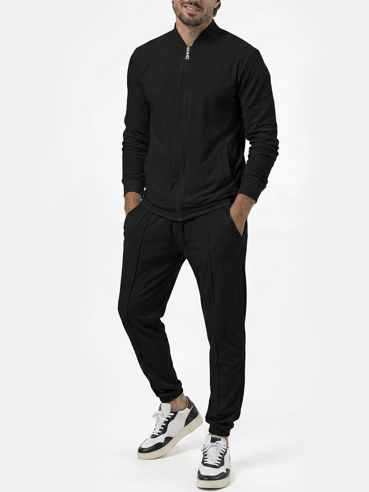 Men's Casual Zip-Up Tracksuit Set Eleven Oasis
