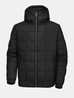 Men's Square-Quilt Winter Hooded Puffer Jacket Eleven Oasis