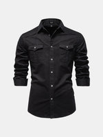 Men's Workwear Slim Fit Long Sleeve Shirt Eleven Oasis