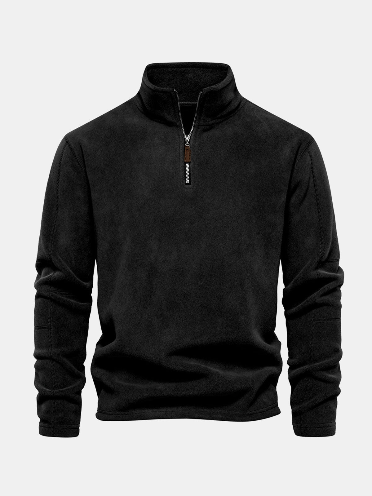Men's Quarter-Zip Fleece Pullover Sweatshirt ElevenOasis