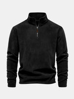 Men's Quarter-Zip Fleece Pullover Sweatshirt Eleven Oasis