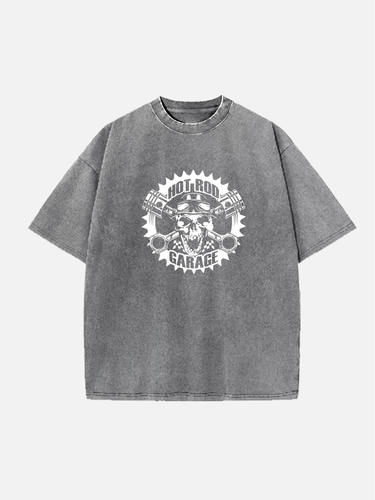 Men's casual T-shirt with a bold Hotrod-inspired design for car lovers