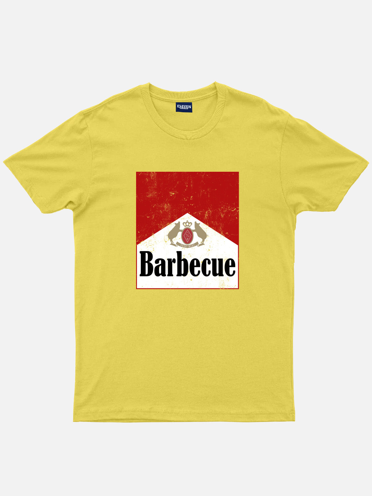 Barbecue Cigarette Parody Cotton T-Shirt Eleven Oasis