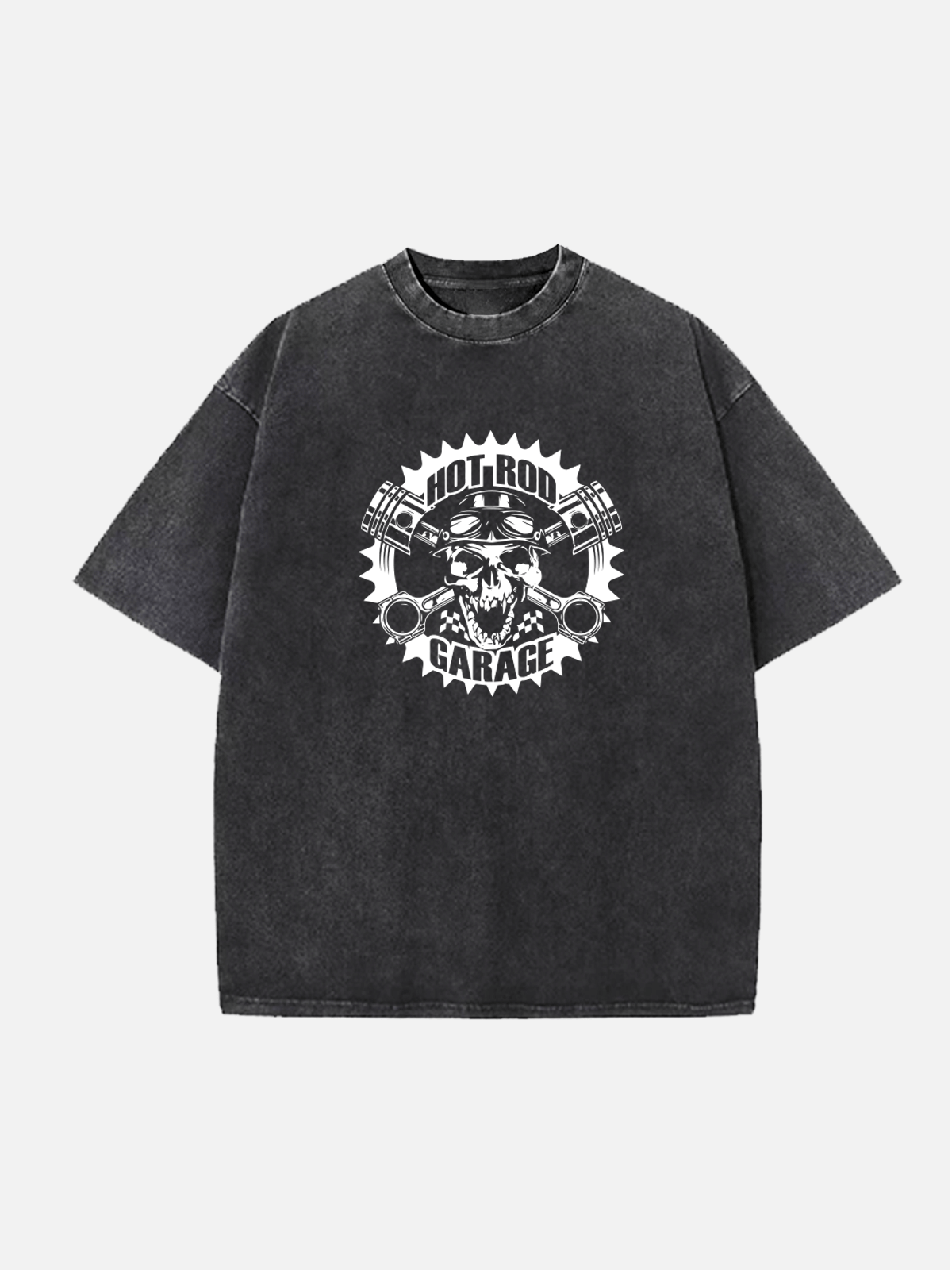 Men's Hot Rod Cotton Round Neck Short Sleeve T-Shirt Classic Hotrod Artwork Eleven Oasis