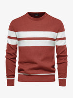 Men's Slim Stripe Knit Sweater Eleven Oasis