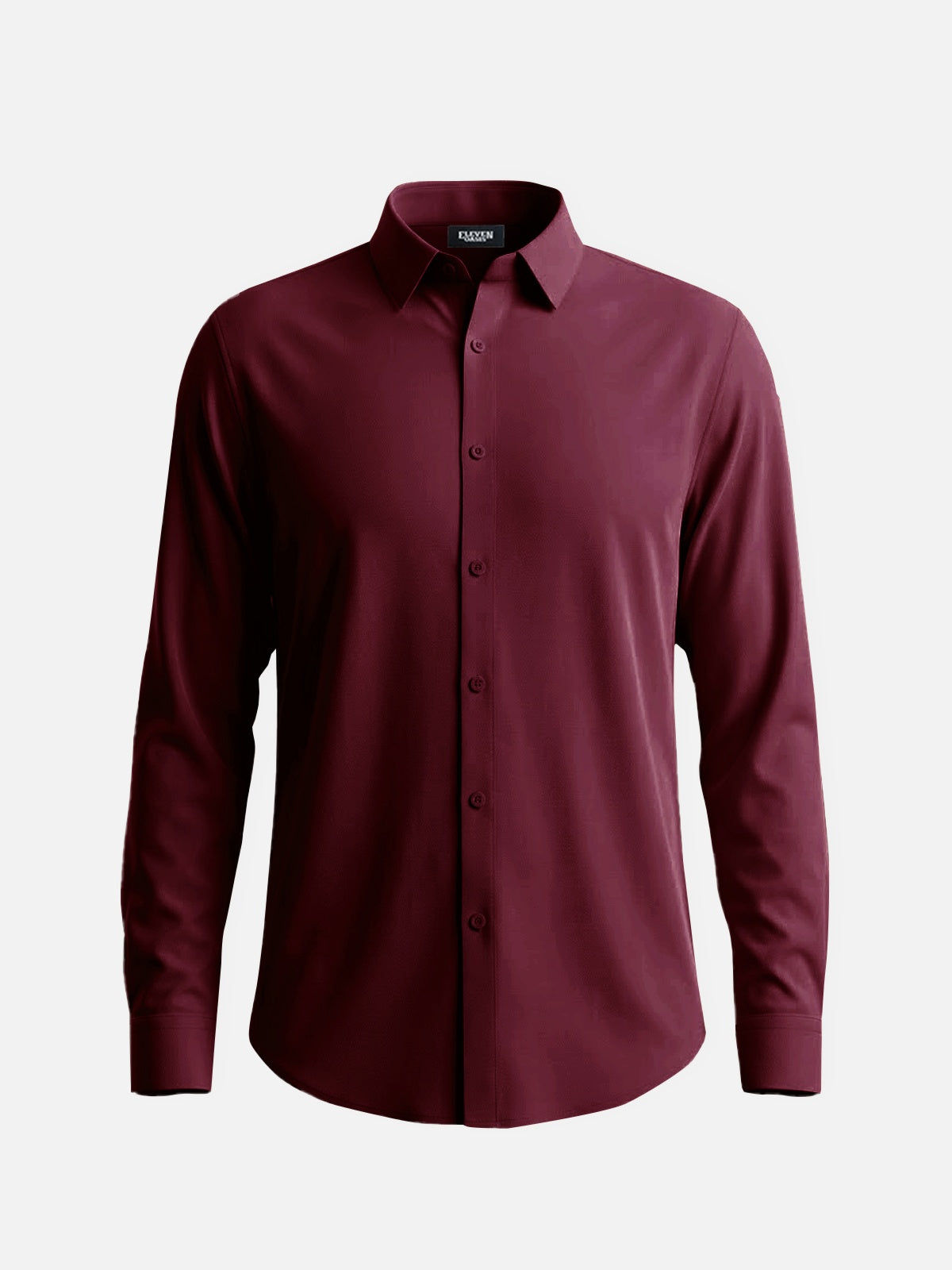 Men's Classic Solid Slim Fit Long Sleeve Shirt Eleven Oasis