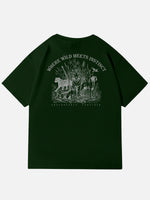 Where Wild Meets Instinct Graphic Cotton T-Shirt Eleven Oasis