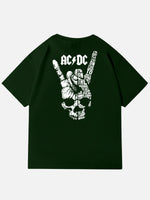 AC/DC Highway to Hell Rock Hand Vintage Band Cotton T-Shirt Eleven Oasis
