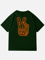 Stone Temple Pilots Peace Sign Graphic Cotton T-Shirt Eleven Oasis