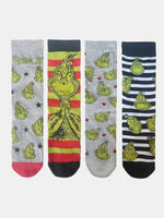 Grinch Faces Novelty Christmas Socks Eleven Oasis