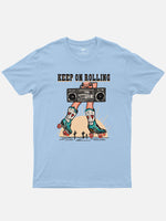 Keep On Rolling Cowboy Boots Cotton T-Shirt Eleven Oasis