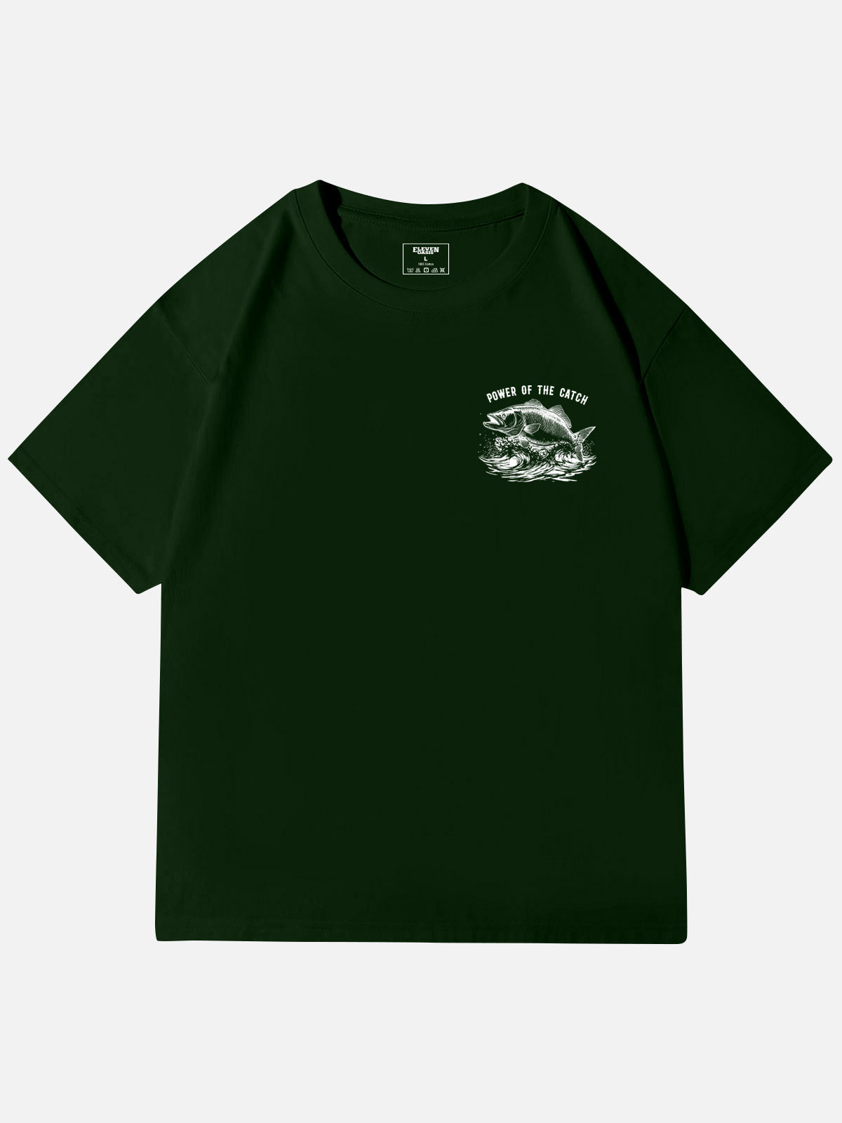 Cowboy Fishing Novelty Cotton T-Shirt Eleven Oasis