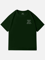Where Wild Meets Instinct Graphic Cotton T-Shirt Eleven Oasis