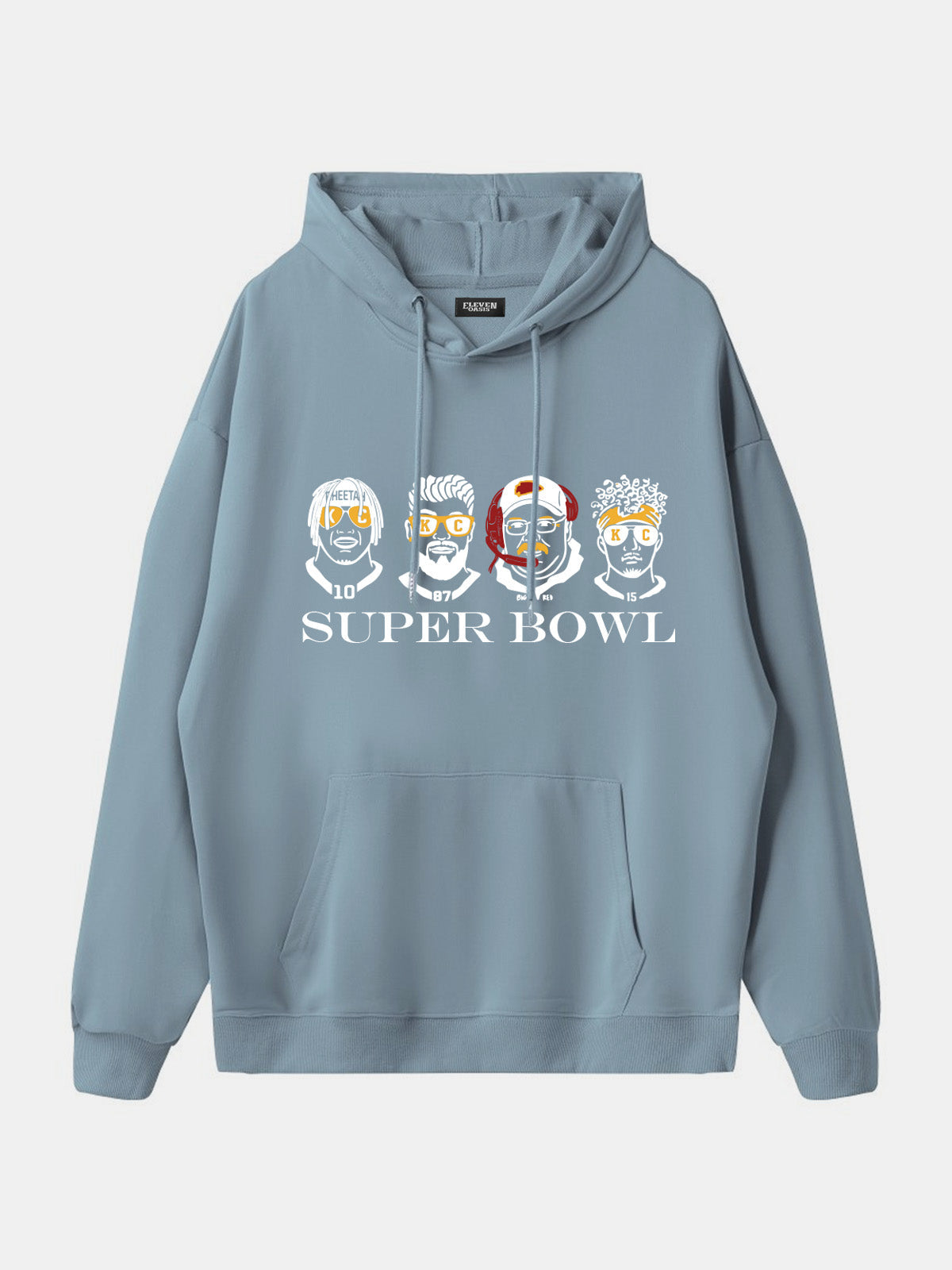 Kansas City Football Player Graphic Hoodie Eleven Oasis