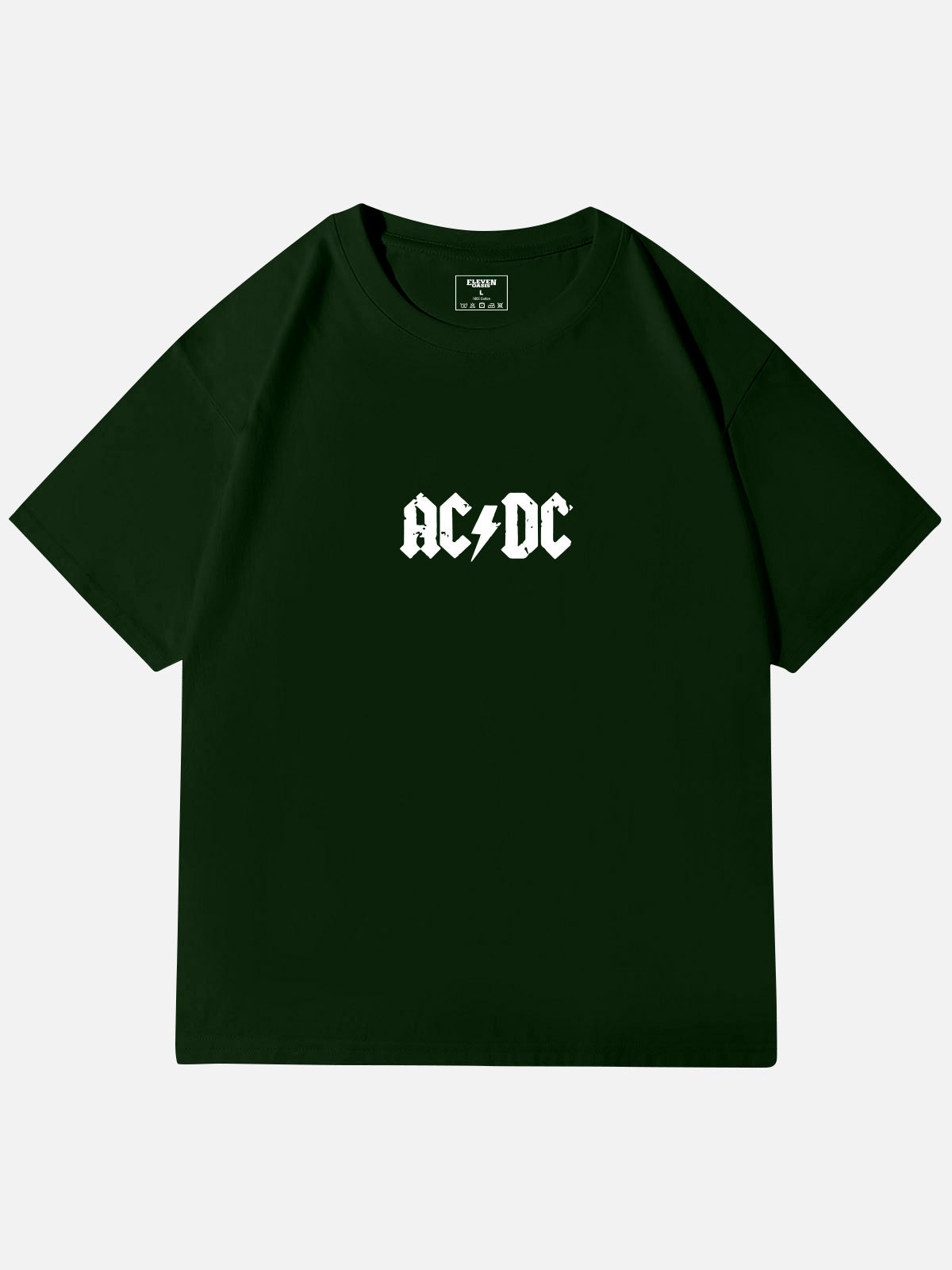 AC/DC Highway to Hell Rock Hand Vintage Band Cotton T-Shirt Eleven Oasis