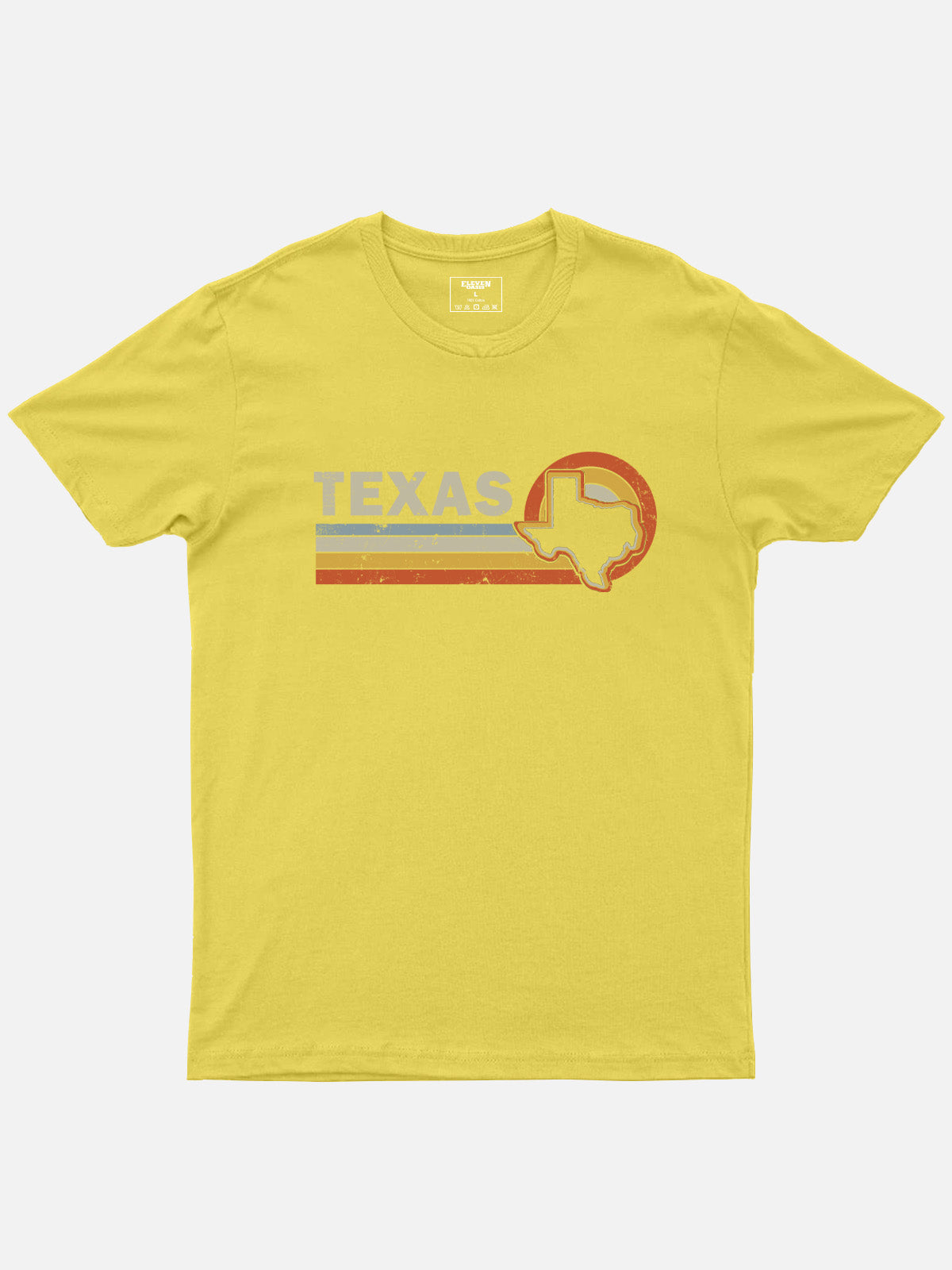 Retro Texas Sunset Cotton T-Shirt Eleven Oasis