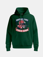 Football Vibes Touchdown Graphic Hoodie Eleven Oasis