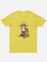 Cowboy Puss in Boots Cotton T-Shirt Eleven Oasis