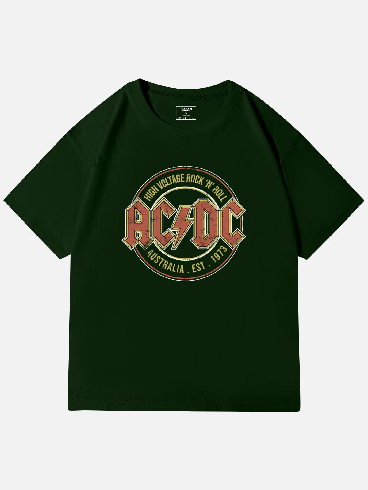 AC/DC High Voltage Vintage Band Cotton T-Shirt Eleven Oasis