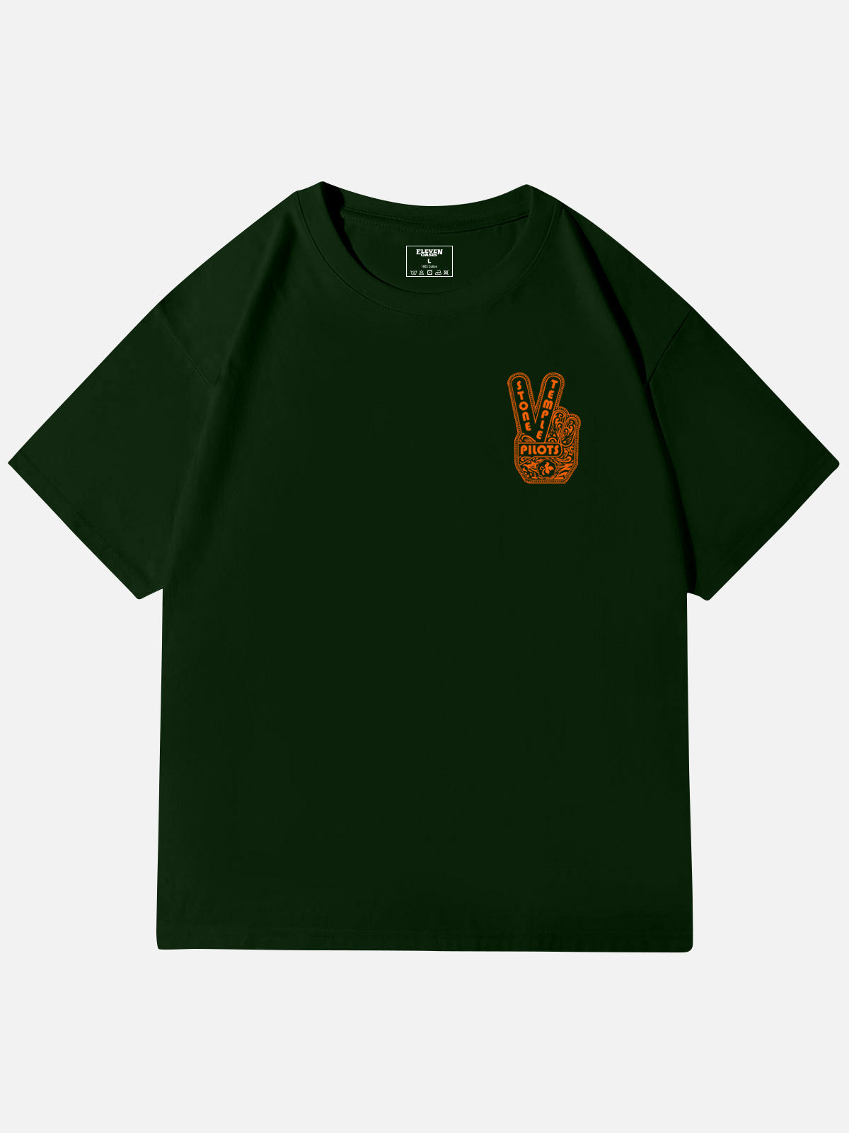 Stone Temple Pilots Peace Sign Graphic Cotton T-Shirt Eleven Oasis